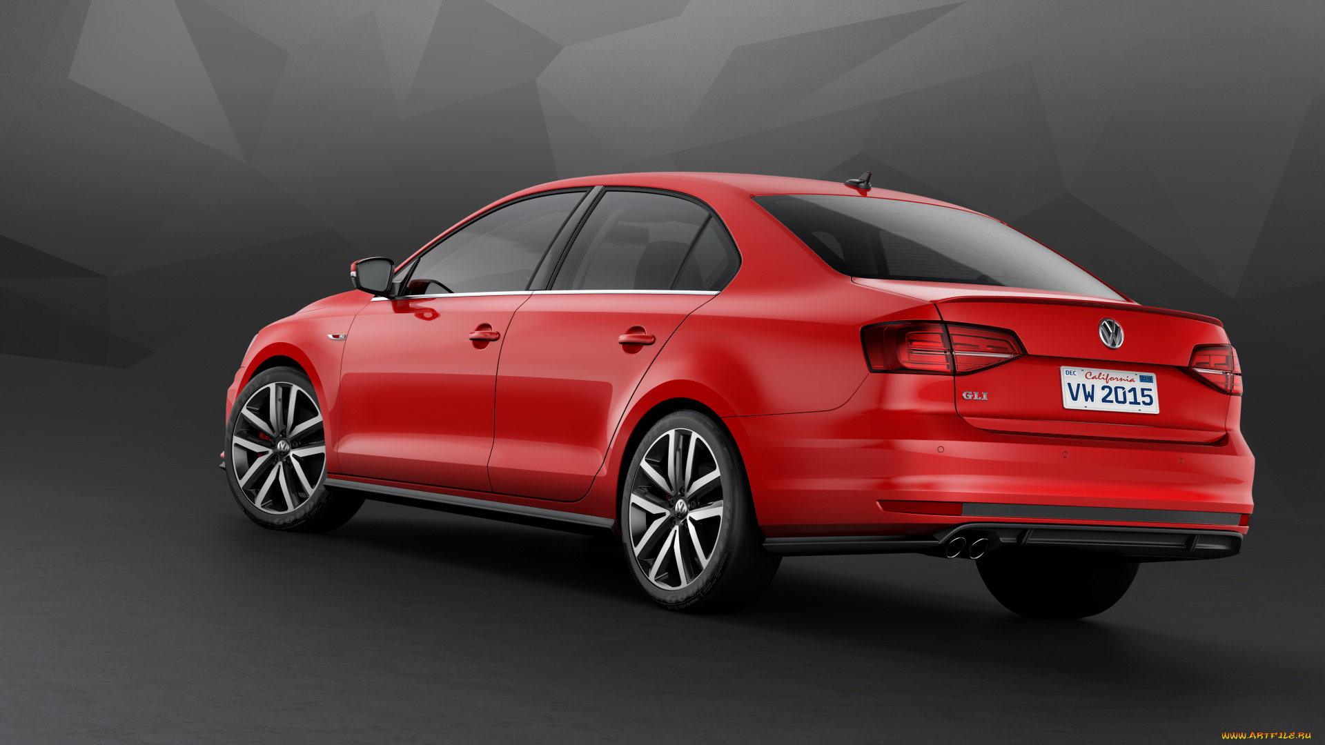 автомобили, volkswagen, jetta, gli, 2016г, красный, typ, 1b