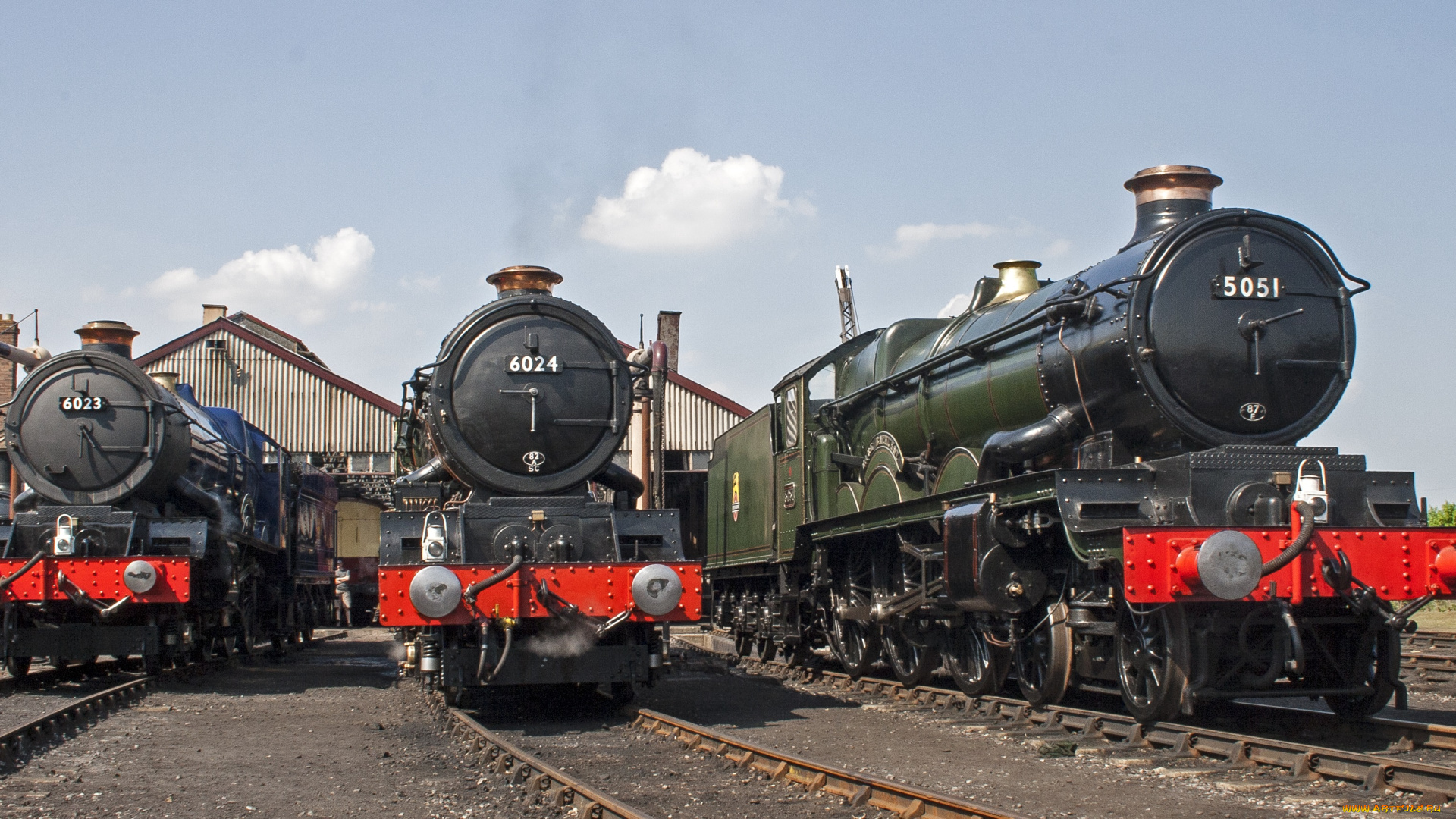 техника, паровозы, железная, дорога, рельсы, паровоз