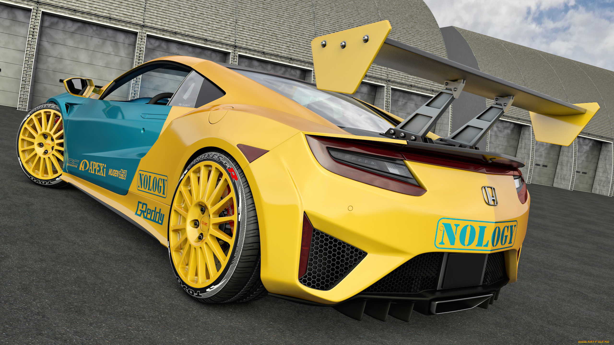 автомобили, 3д, фон, автомобиль