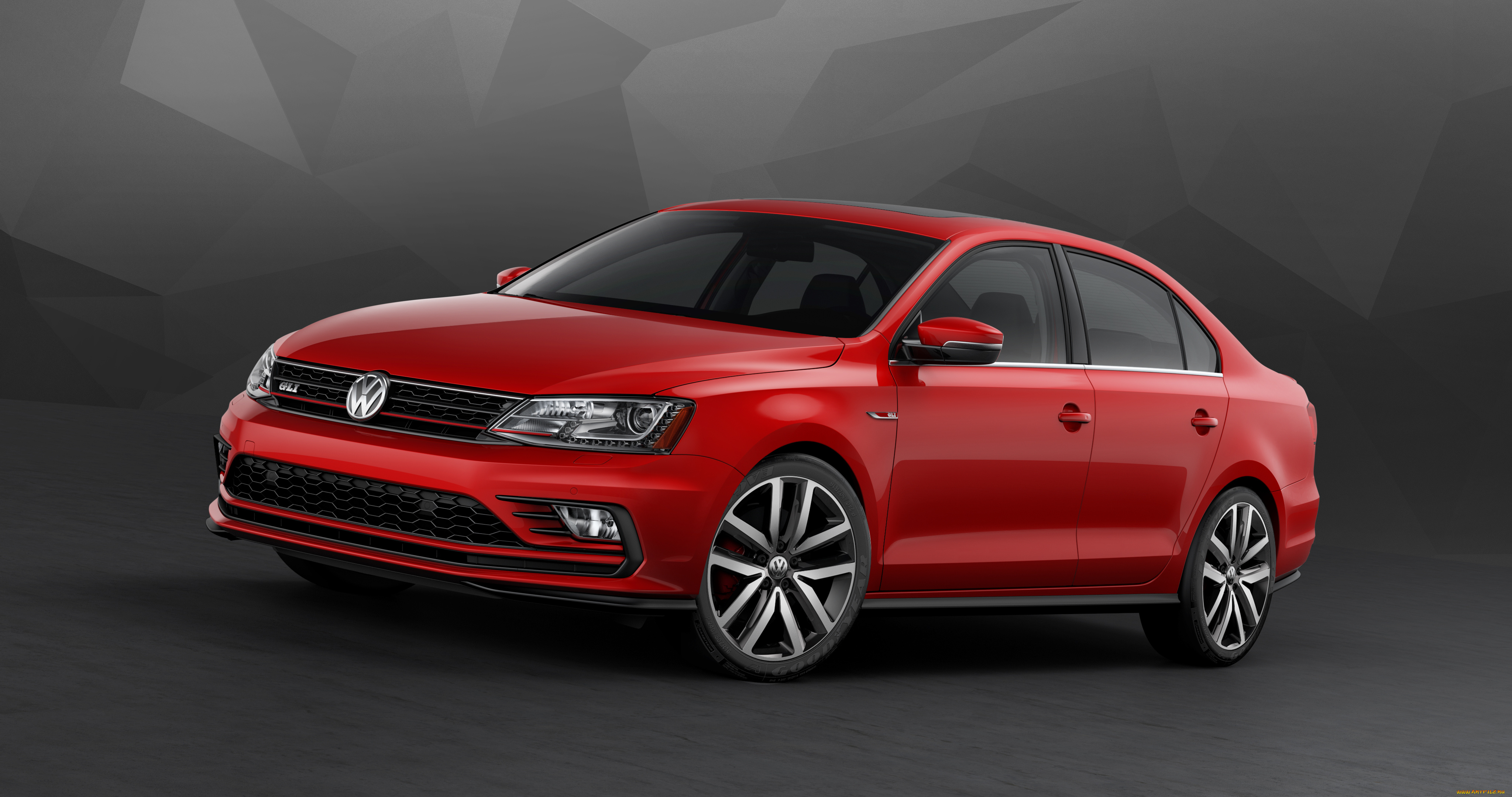 автомобили, volkswagen, красный, typ, 1b, jetta, gli, 2016г