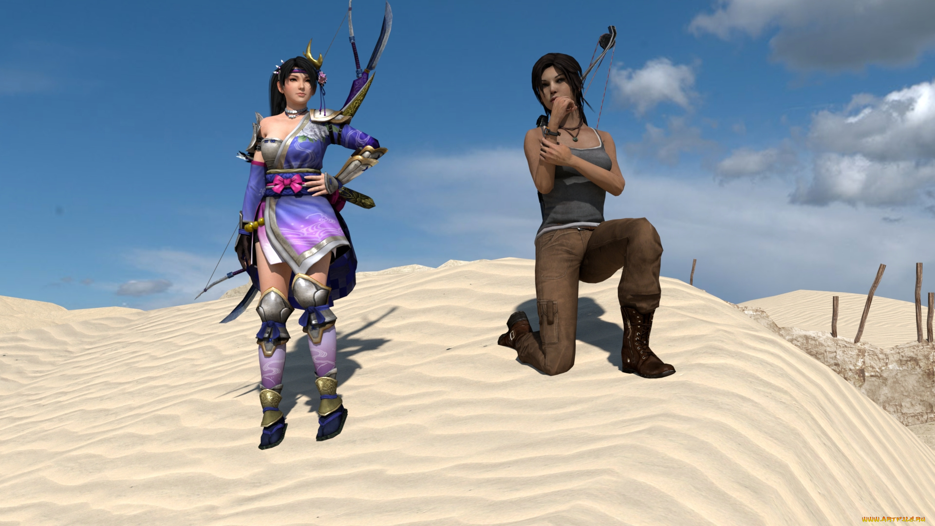 3д, графика, аниме, , anime, фон, взгляд, девушки