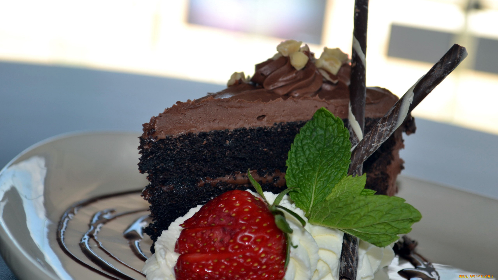 еда, пирожные, , кексы, , печенье, шоколадное, пирожное, клубника, сливки