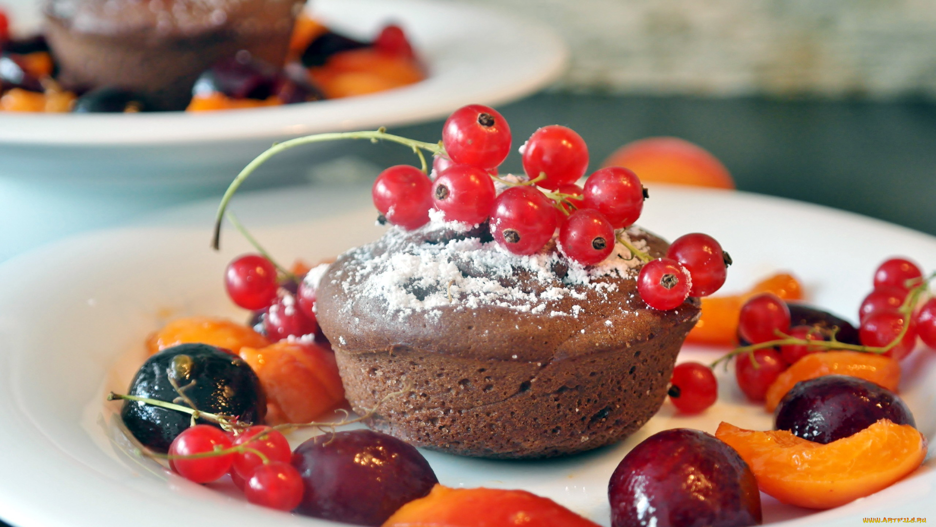 еда, пирожные, , кексы, , печенье, сливы, смородина, красная, кекс