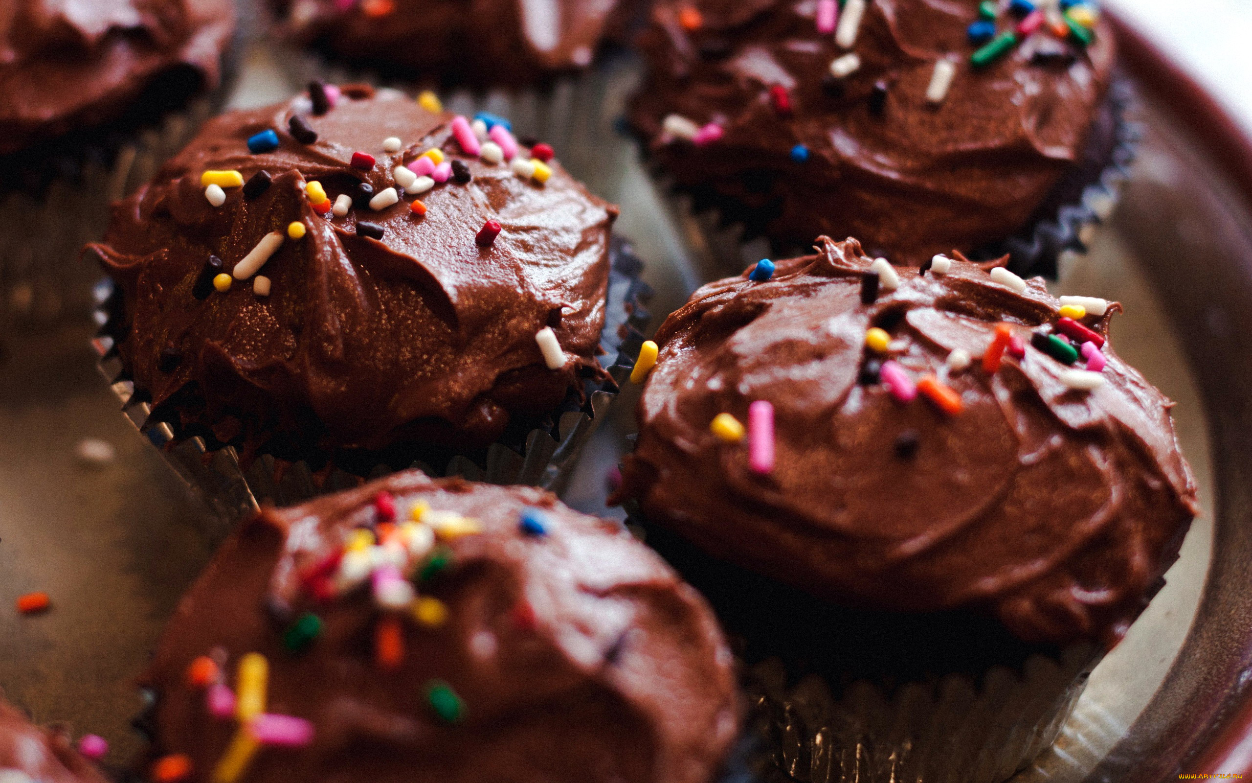 еда, пирожные, , кексы, , печенье, посыпка, кексы, шоколадные