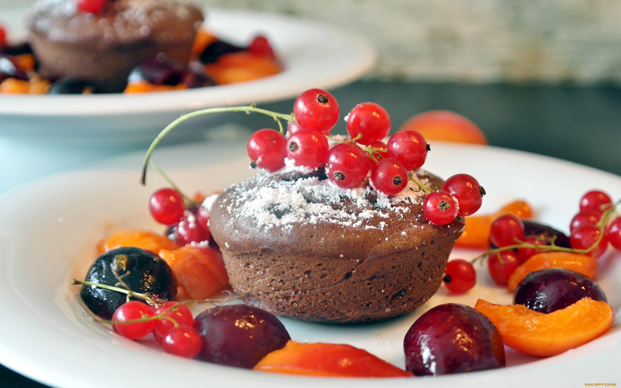 еда, пирожные, , кексы, , печенье, сливы, смородина, красная, кекс