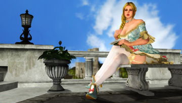 обоя 3д графика, аниме , anime, девушка, взгляд, фон