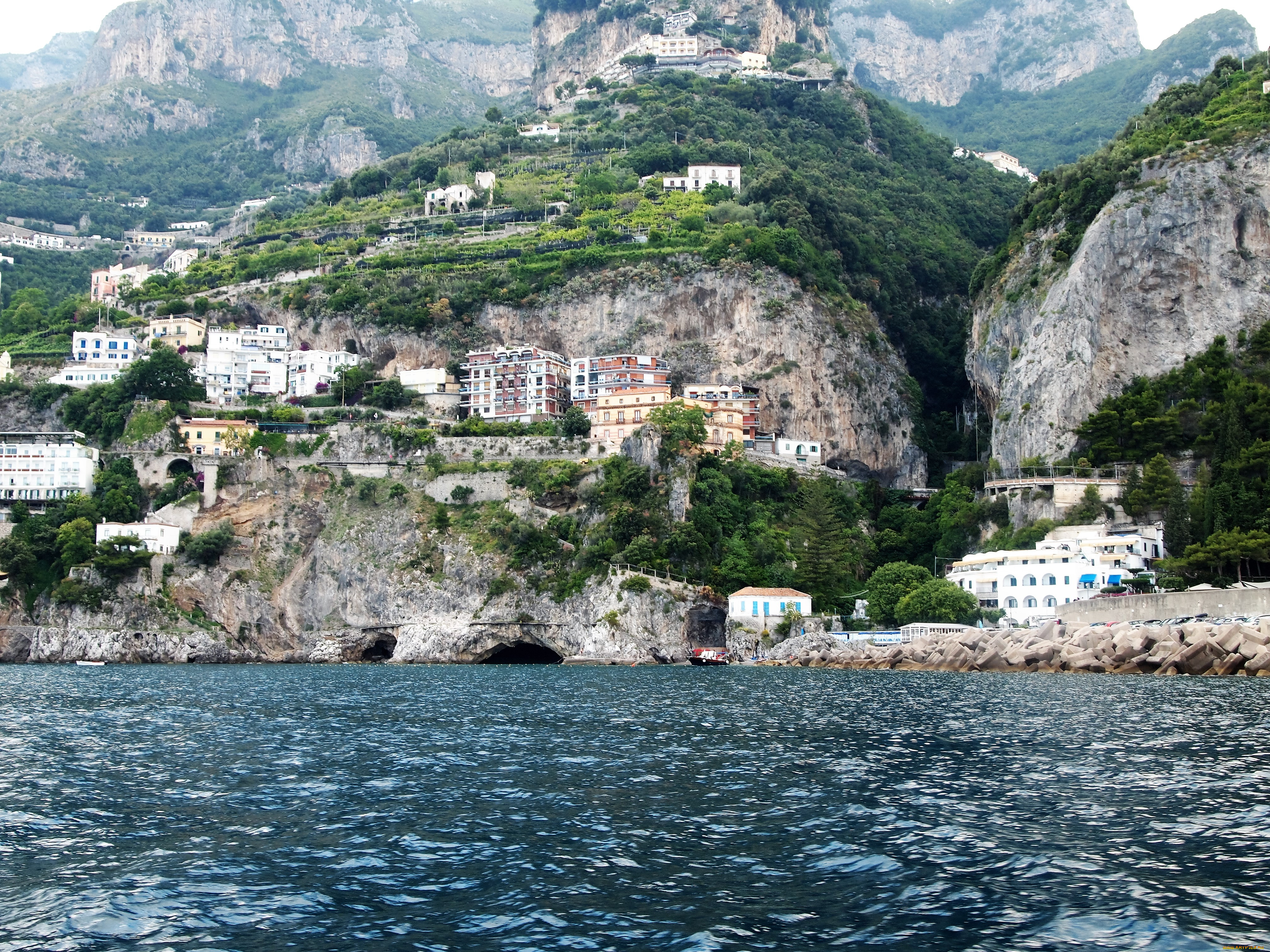 италия, города, -, пейзажи, амалфи