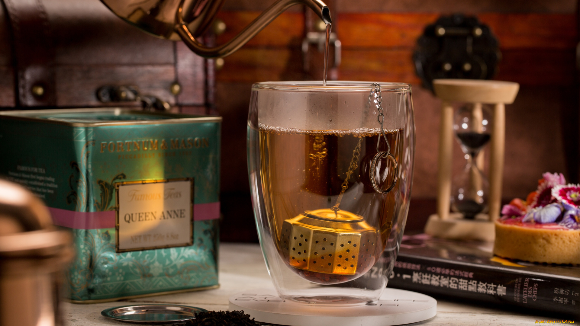 еда, напитки, , Чай, часы, чай, чашка, чайник