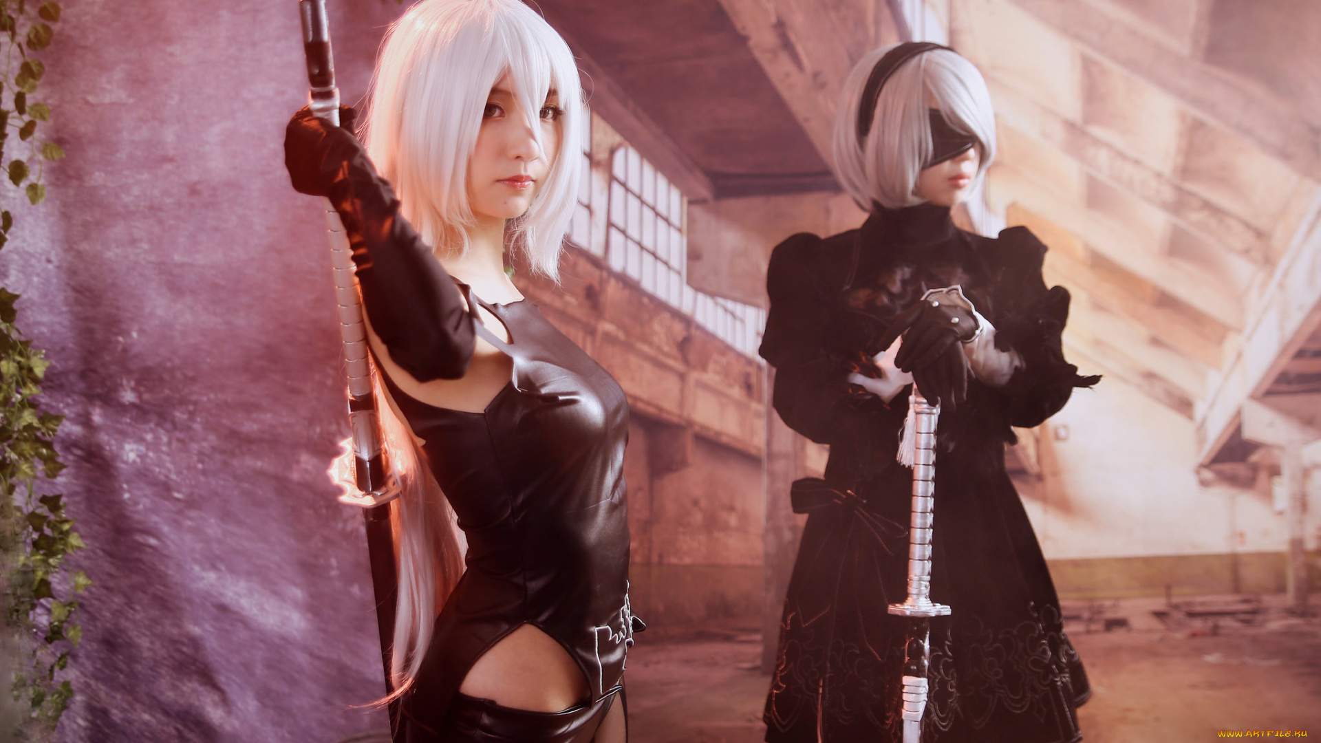 разное, cosplay, , косплей, девушки, оружие