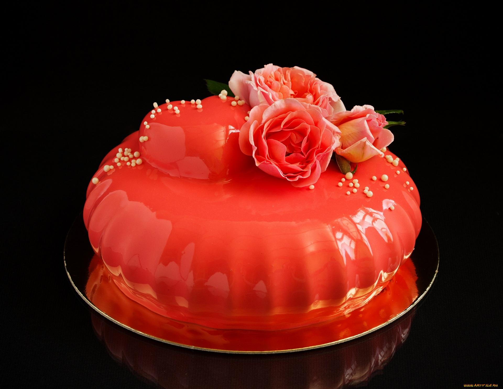 еда, торты, черный, фон