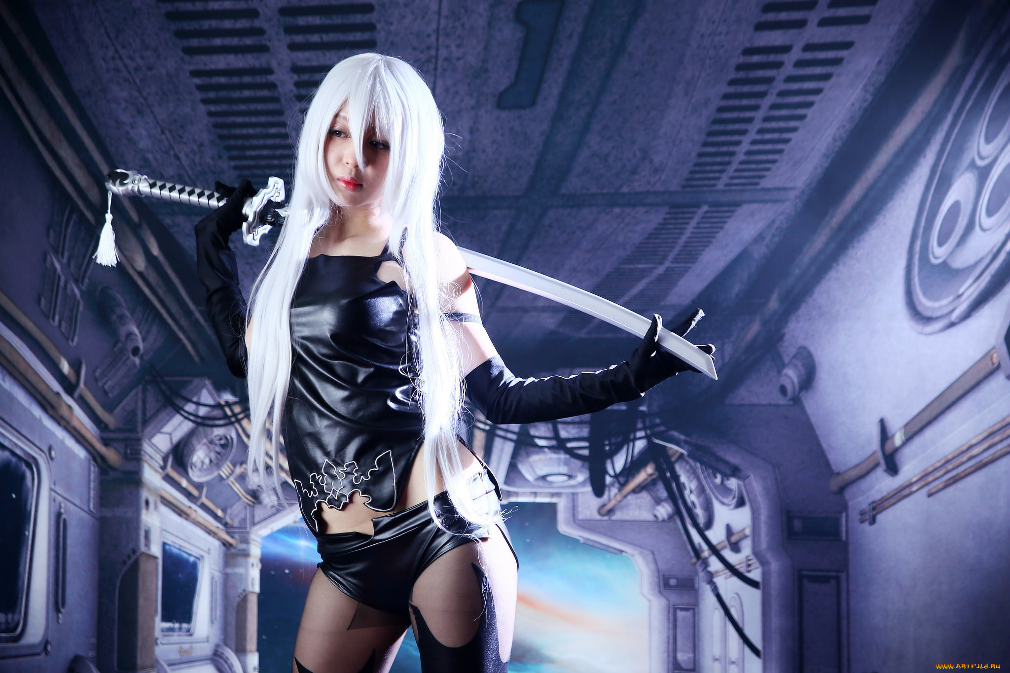 разное, cosplay, , косплей, девушка, модель, поза, фигура, оружие