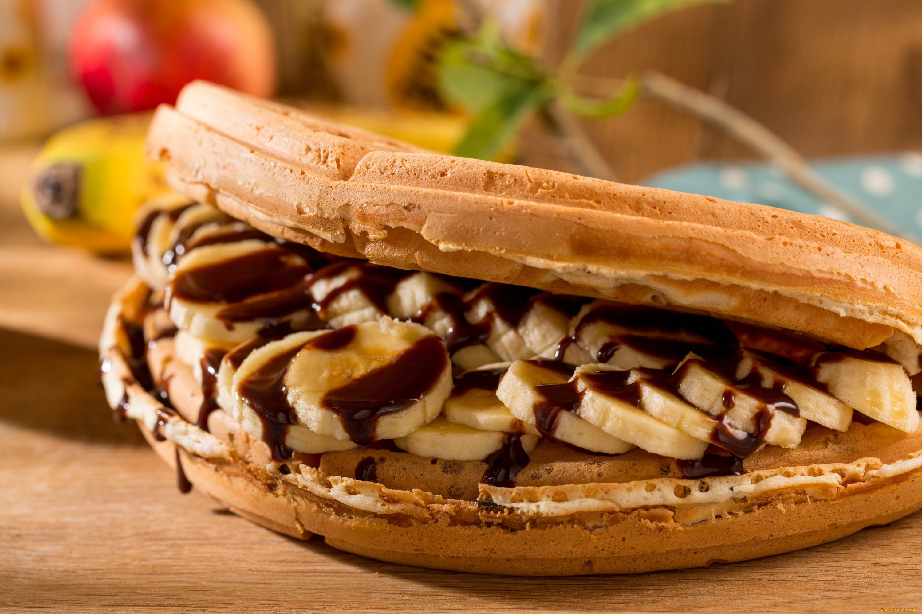 еда, пирожные, , кексы, , печенье, вафли, шоколад, банан