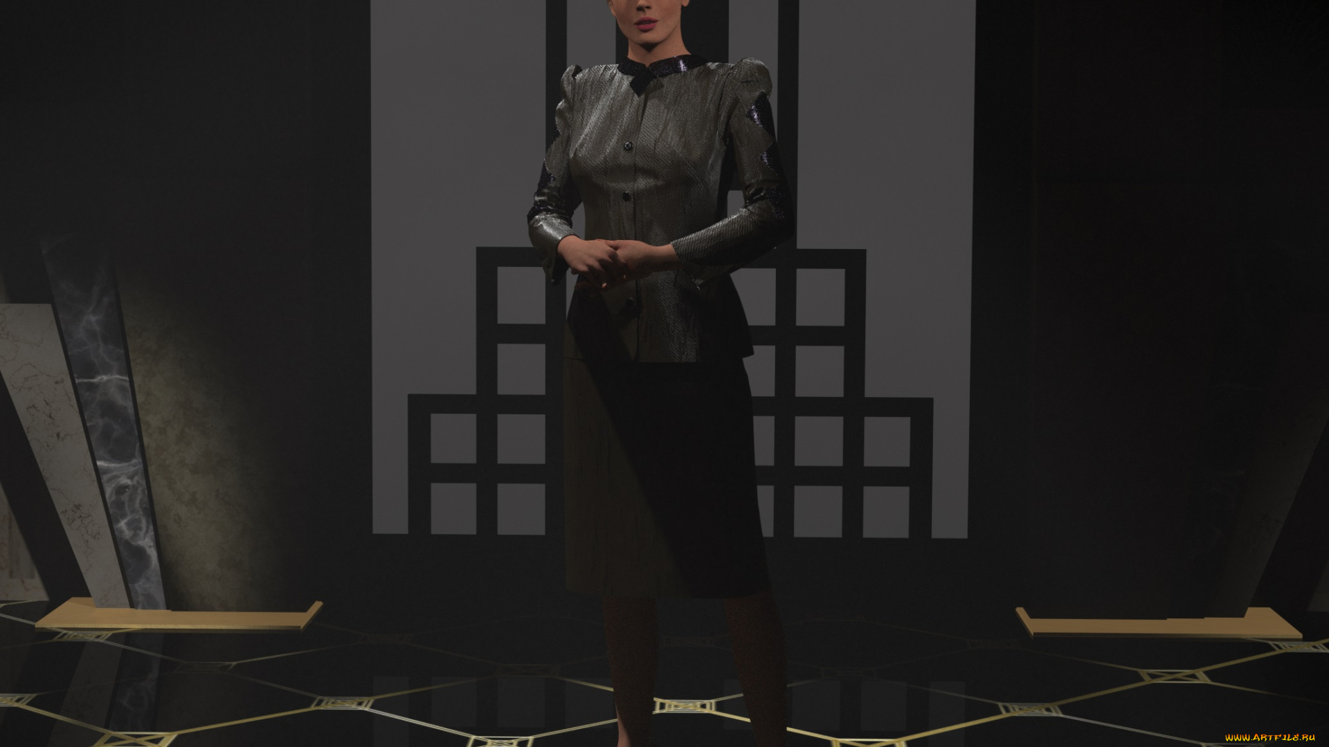 3д, графика, люди, , people, девушка, взгляд, фон