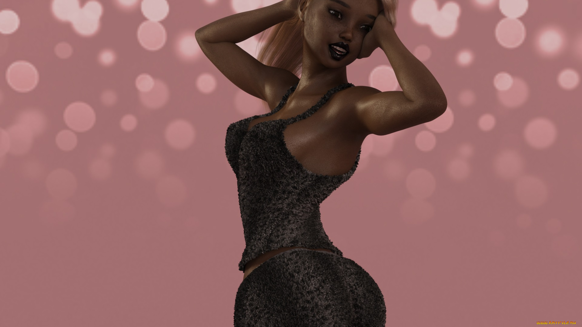 3д, графика, люди, , people, девушка, взгляд, фон