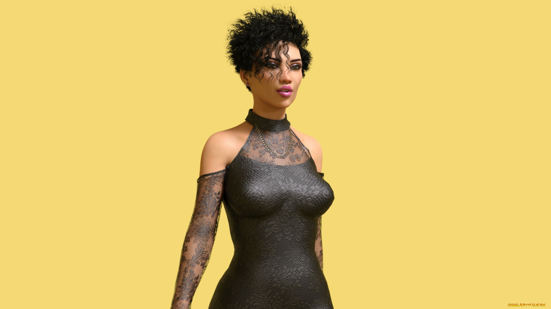 3д, графика, люди, , people, фон, взгляд, девушка