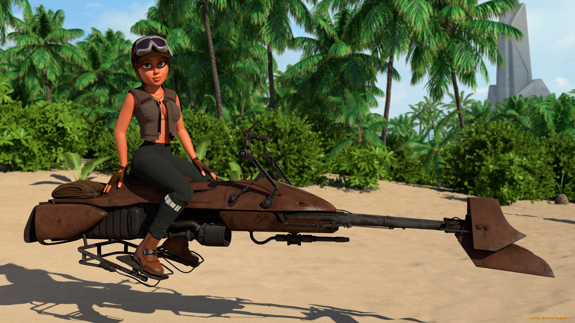 3д, графика, мультфильмы, и, в, игры, фон, взгляд, девушка