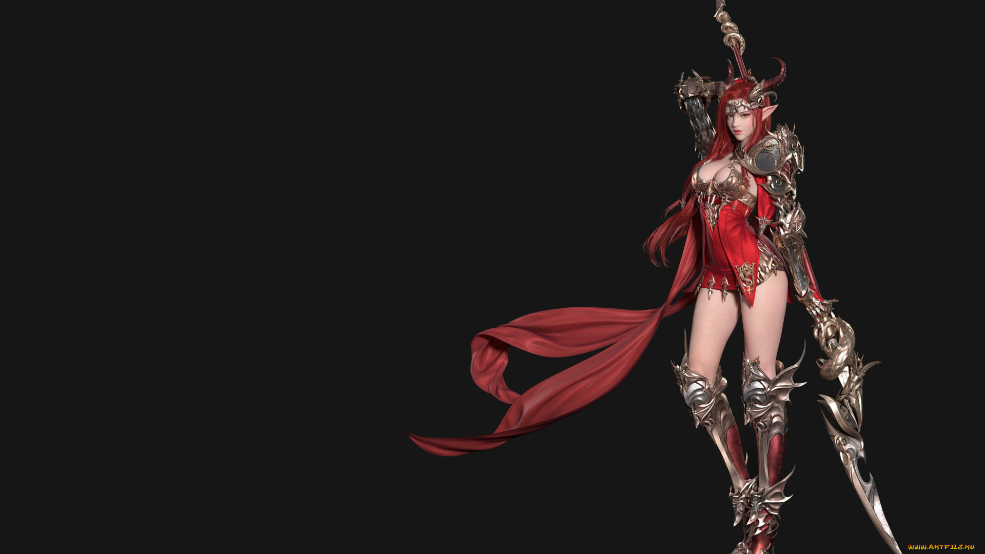 фэнтези, эльфы, goddess, of, dragon