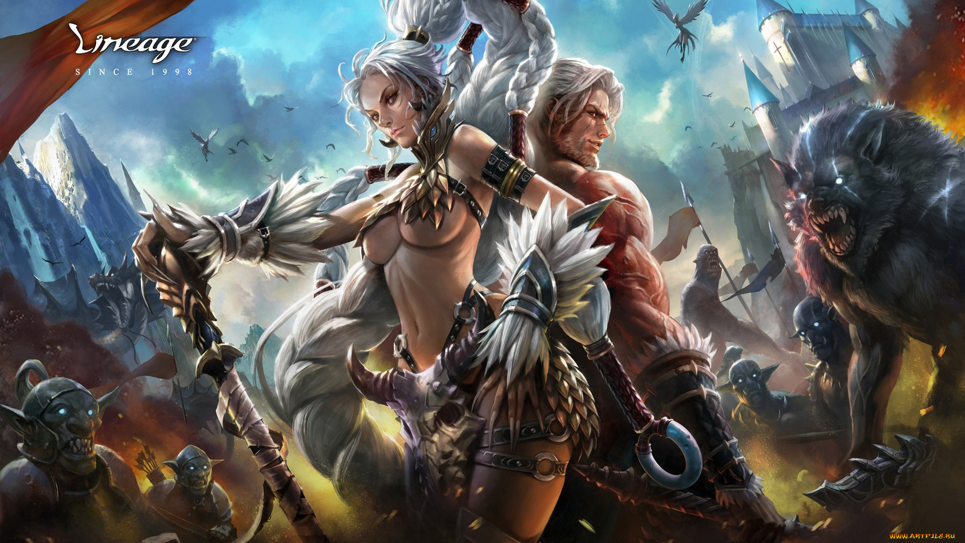 фэнтези, красавицы, и, чудовища, фентези