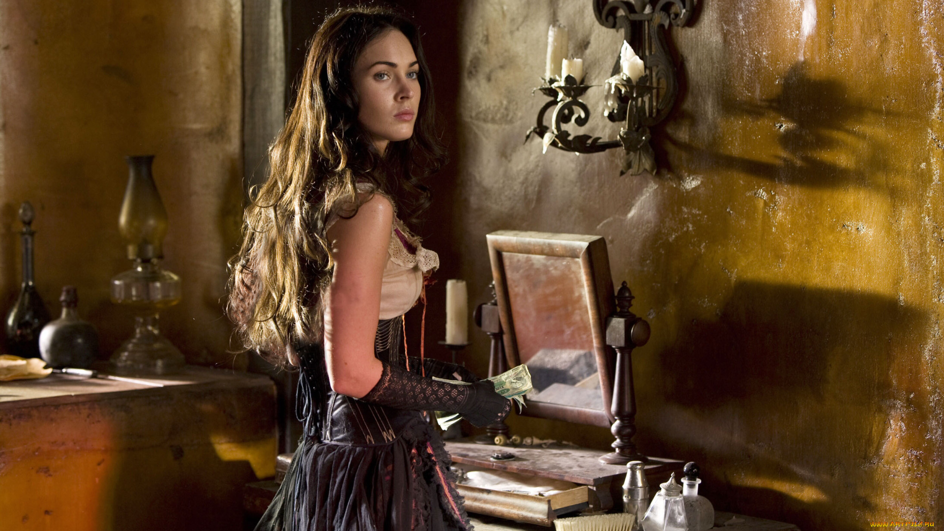 jonah, hex, кино, фильмы, jonah, hex, зеркало, деньги, свечи, костюм, актриса, megan, fox
