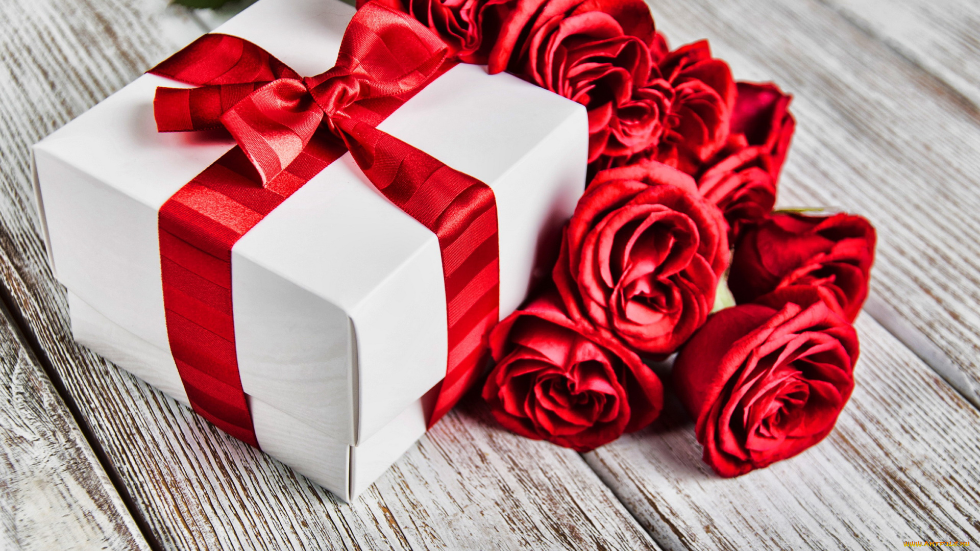 праздничные, подарки, и, коробочки, подарок, бант, розы