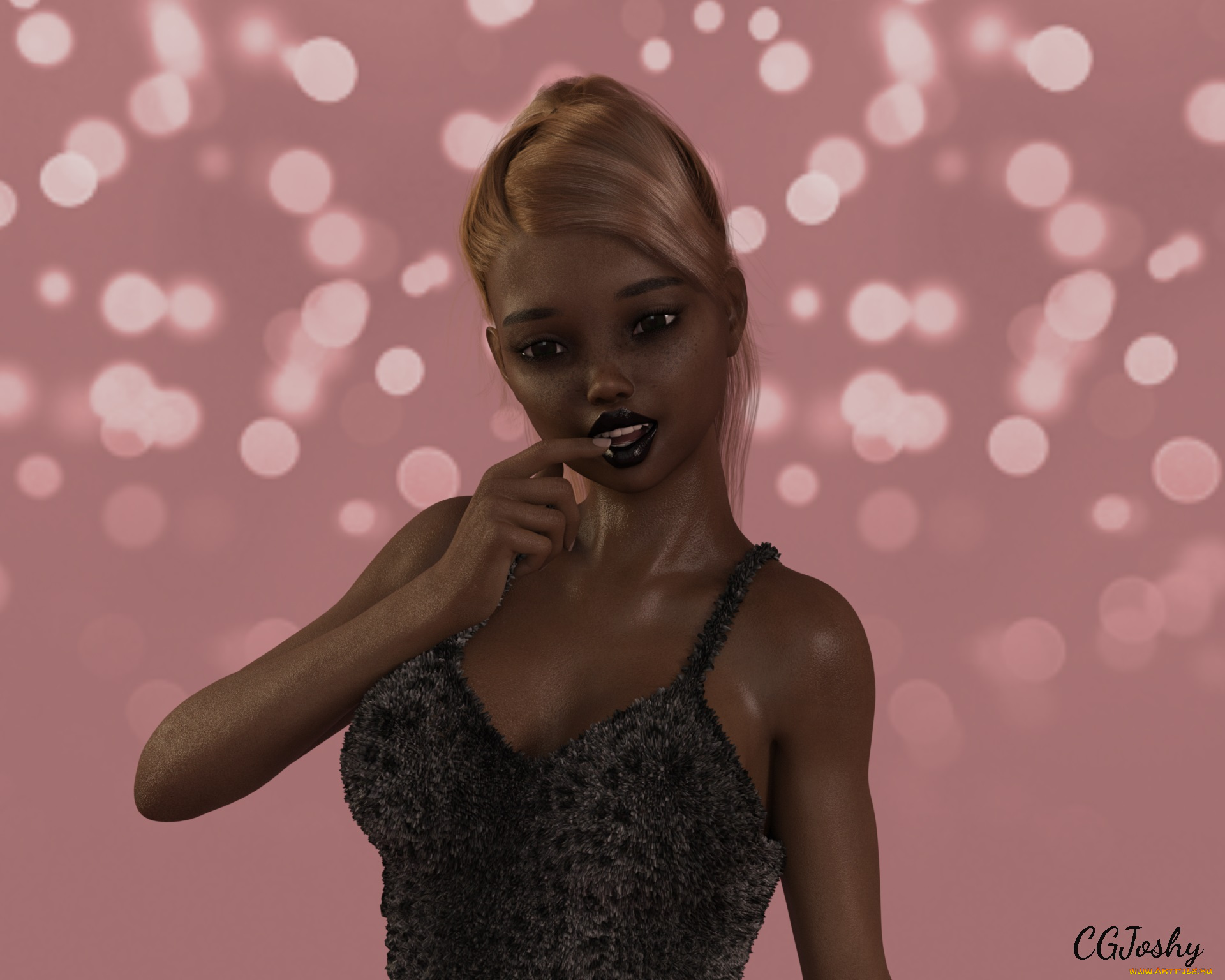 3д, графика, люди, , people, девушка, взгляд, фон