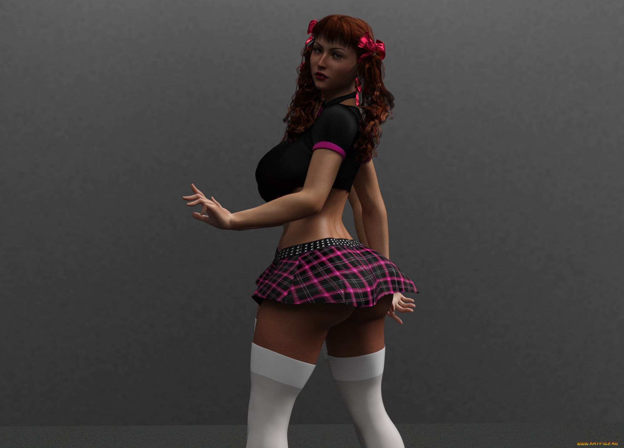 3д, графика, люди, , people, девушка, взгляд, фон