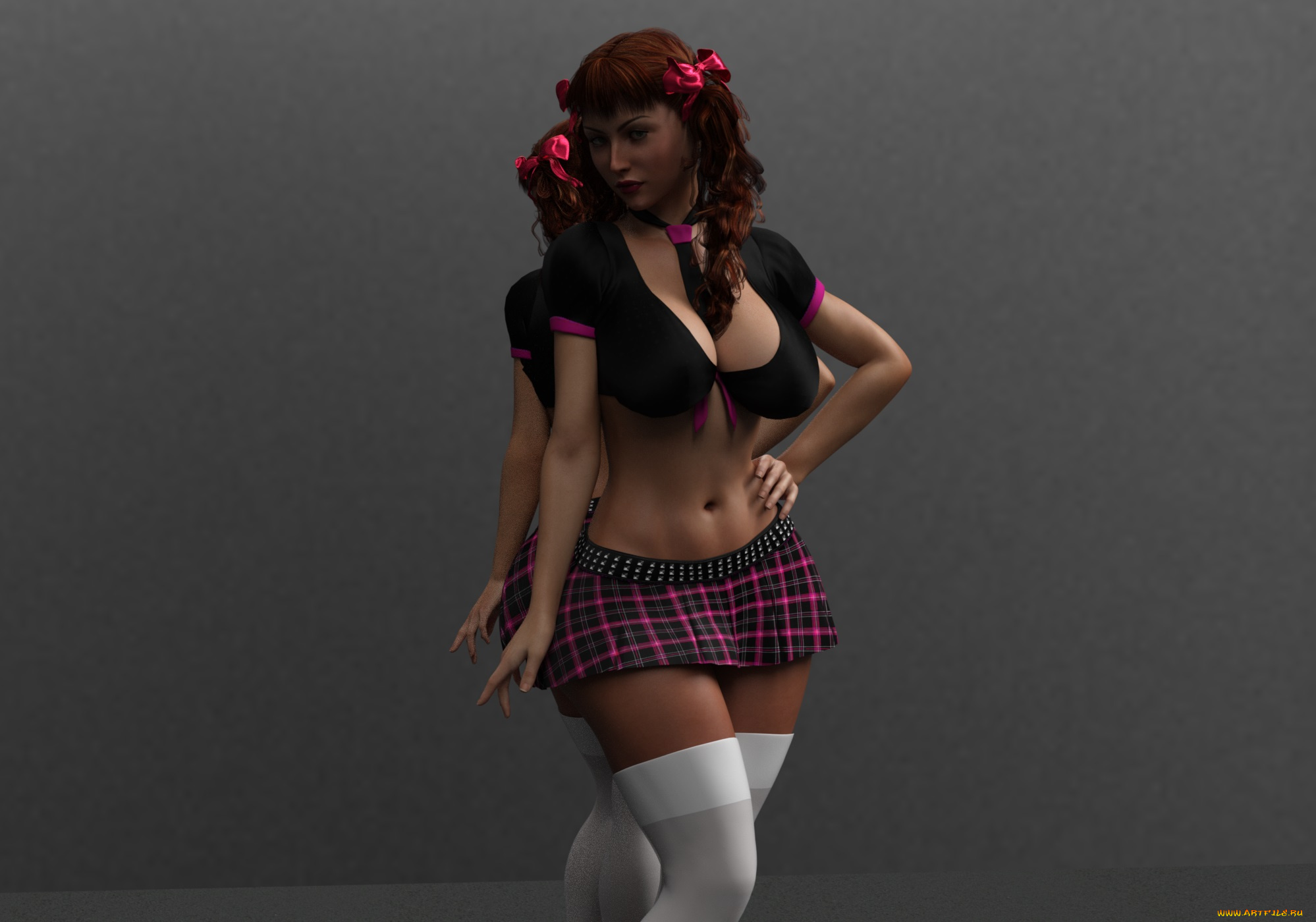 3д, графика, люди, , people, девушка, взгляд, фон