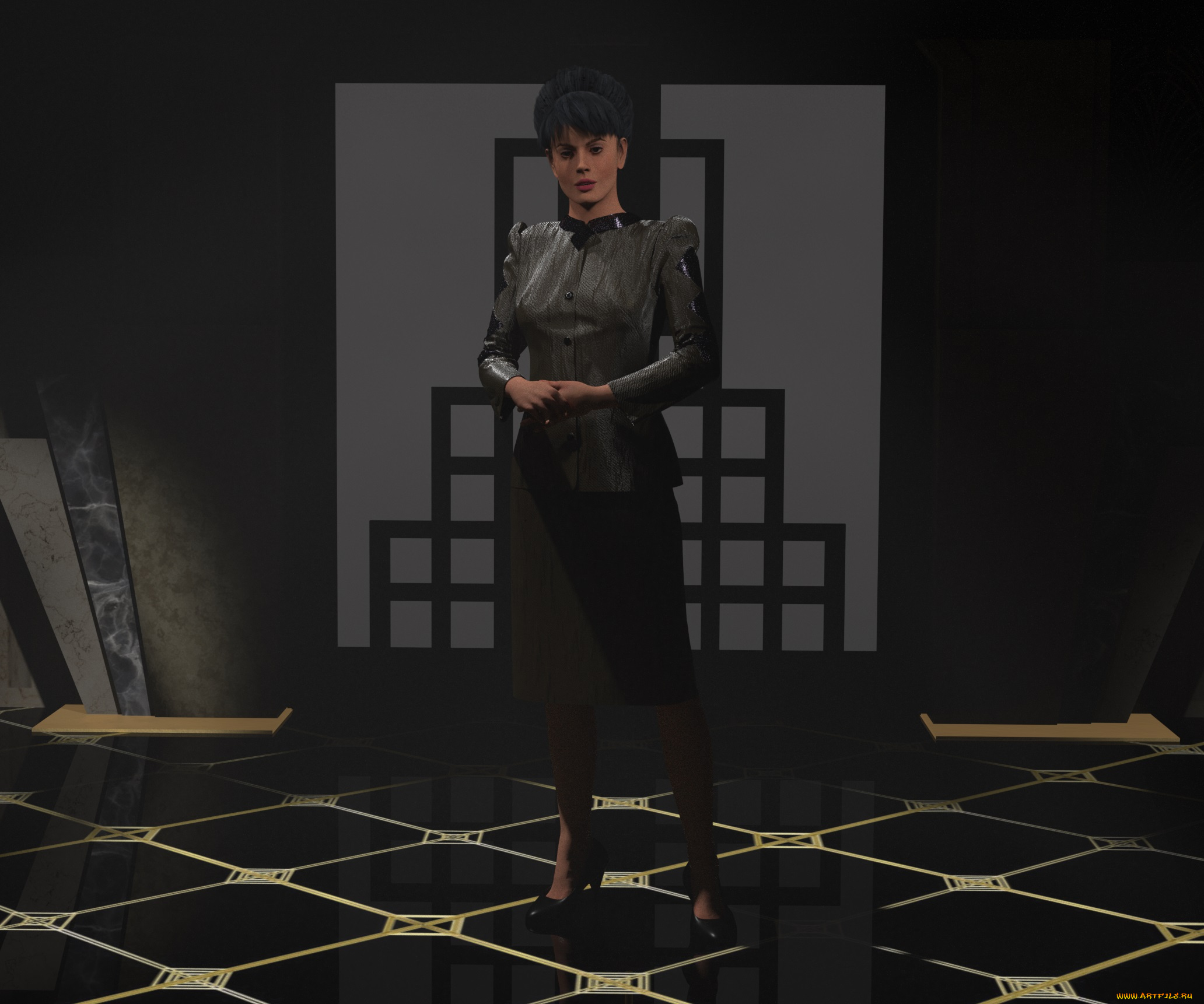 3д, графика, люди, , people, девушка, взгляд, фон