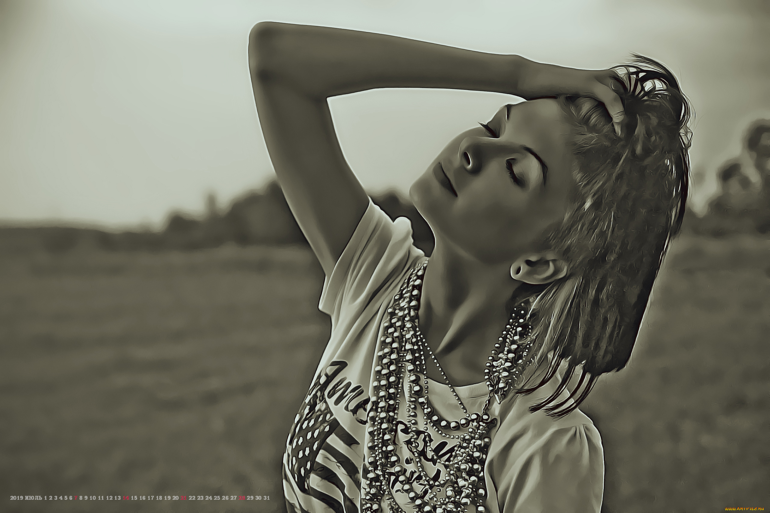 календари, компьютерный, дизайн, calendar, бижутерия, бусы, украшение, женщина, поза, девушка, 2019
