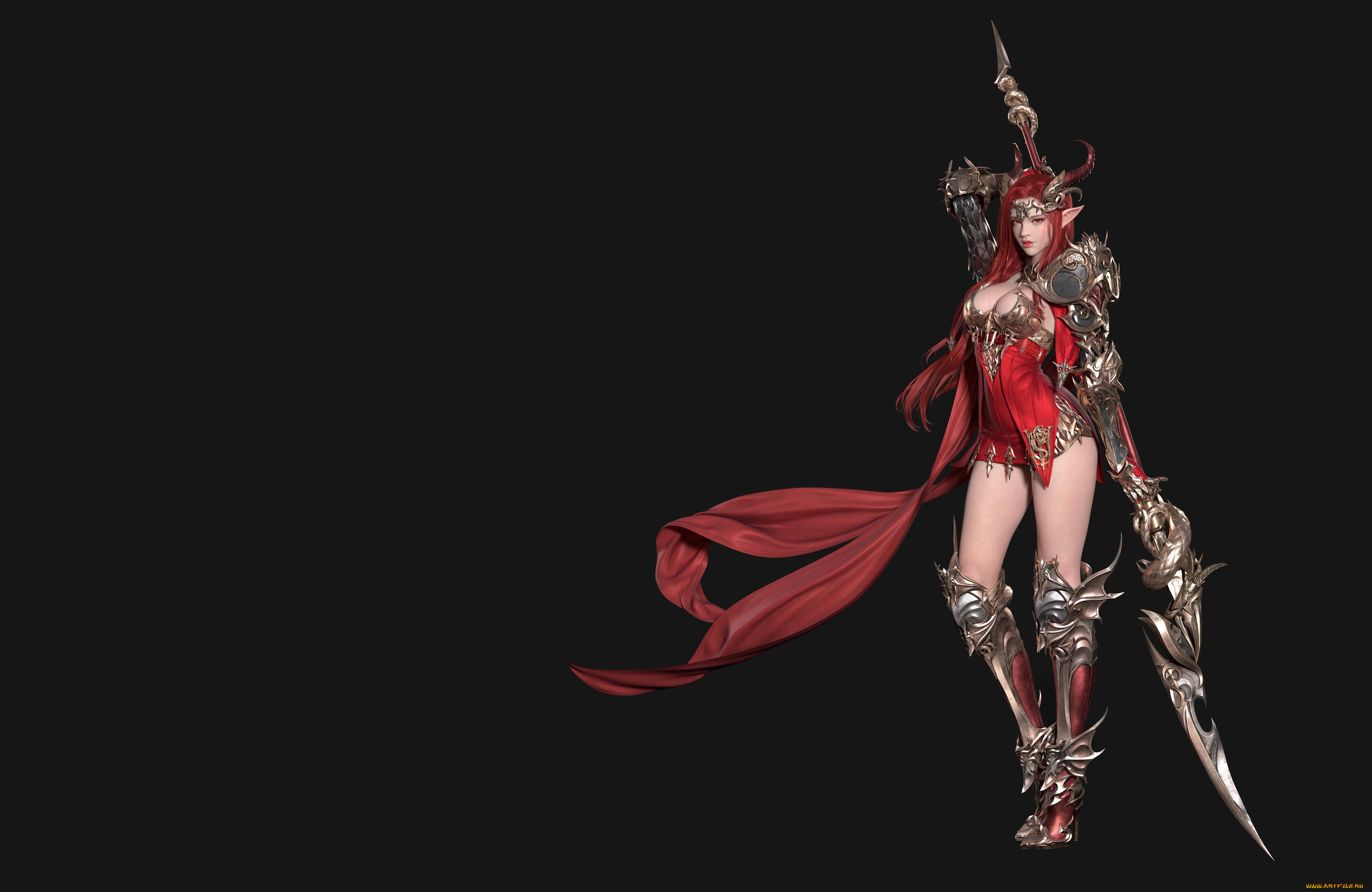 фэнтези, эльфы, goddess, of, dragon