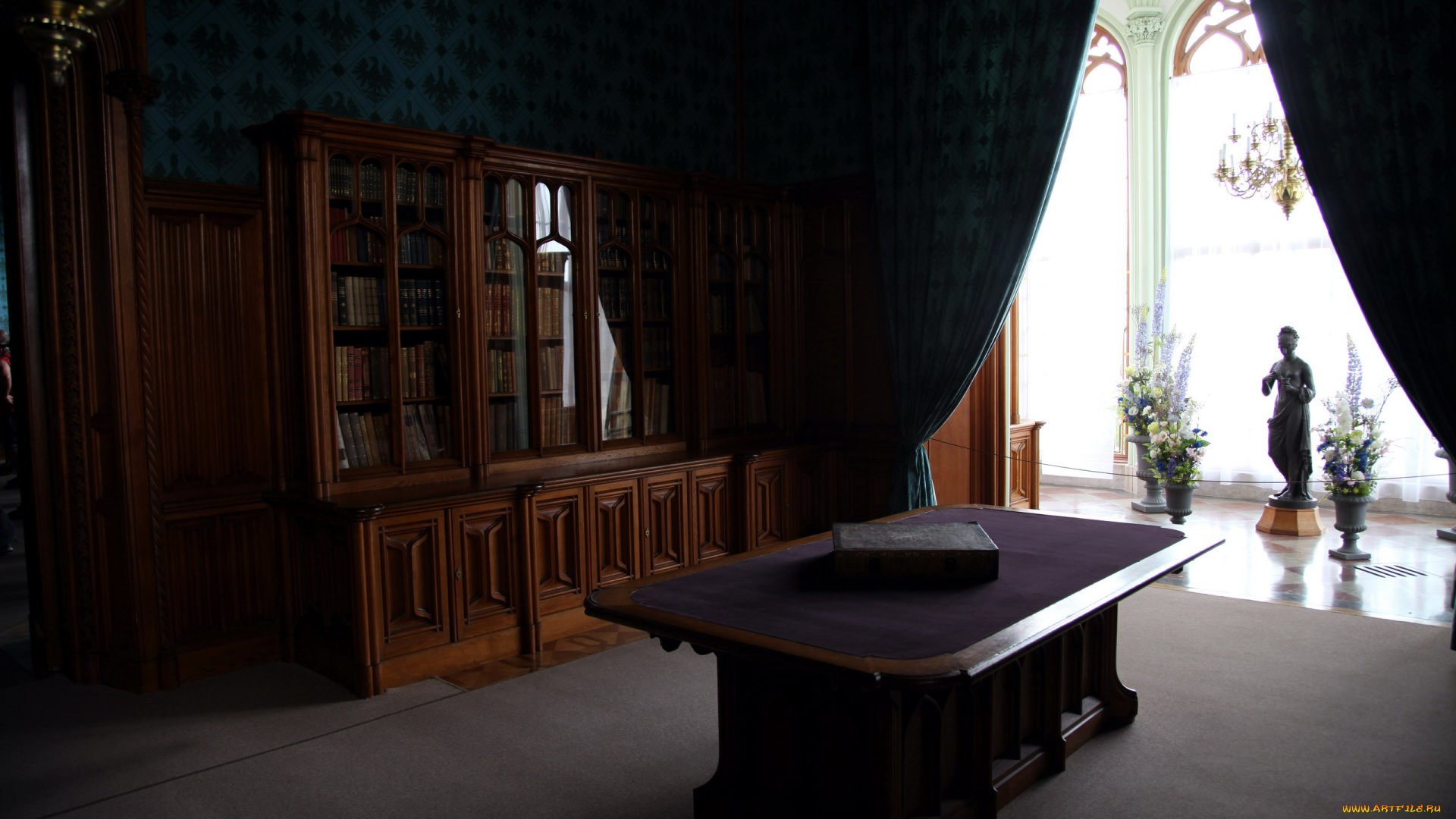 интерьер, кабинет, , библиотека, , офис, книжные, шкафы