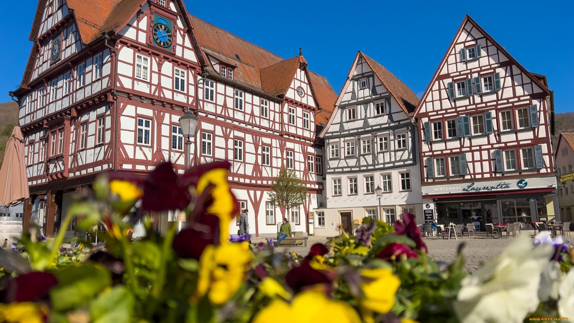 bad, urach, germany, города, -, здания, , дома, bad, urach