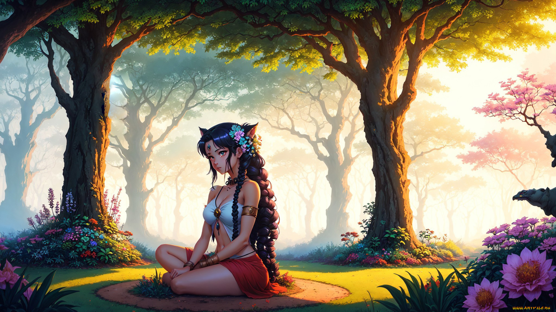 аниме, пейзажи, , природа, нейросети, графика, нейроарт, ai, art, нейронные, сети, рисунки, нейро, искусство