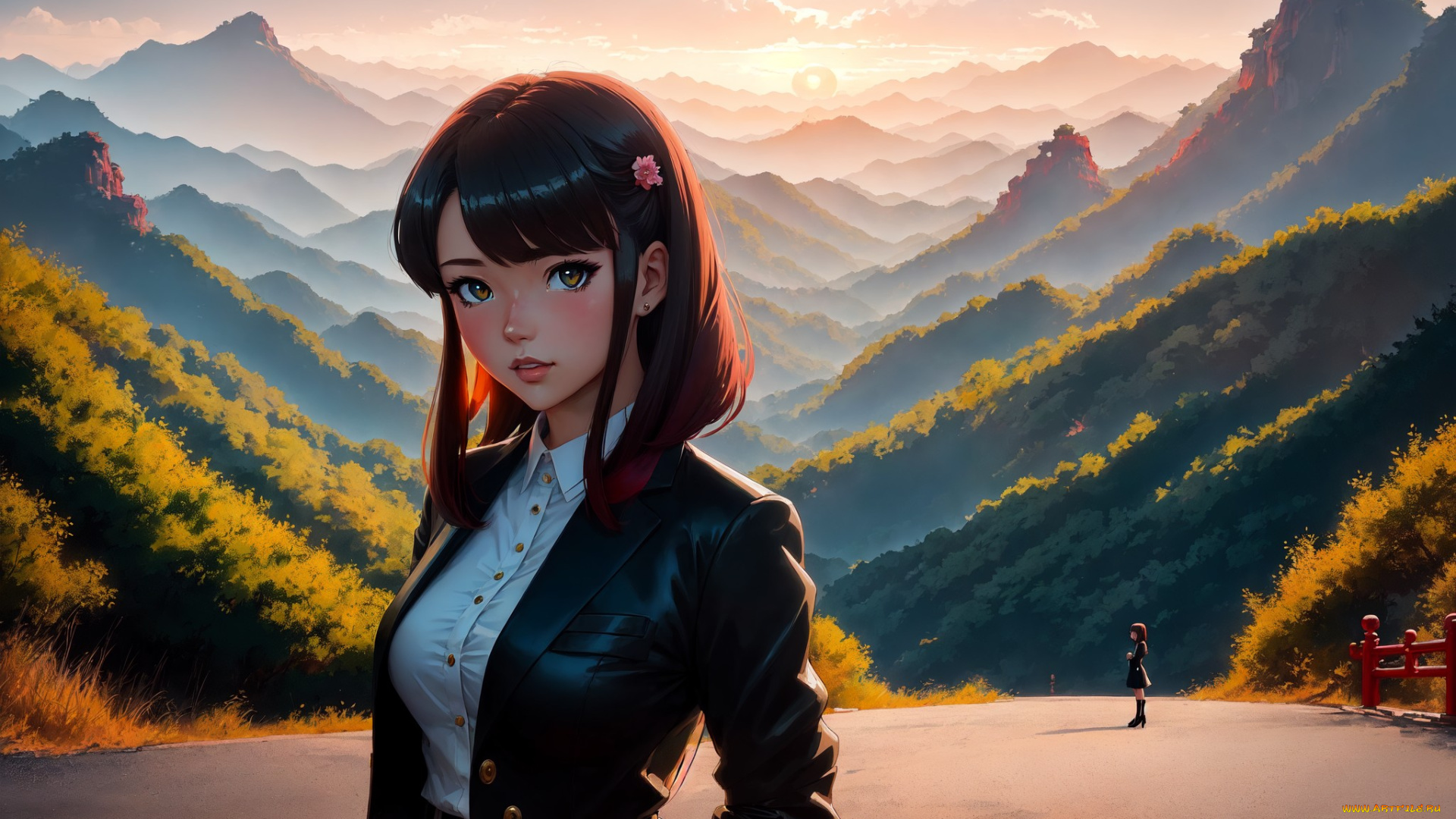 аниме, пейзажи, , природа, нейросети, графика, нейроарт, ai, art, нейронные, сети, рисунки, нейро, искусство