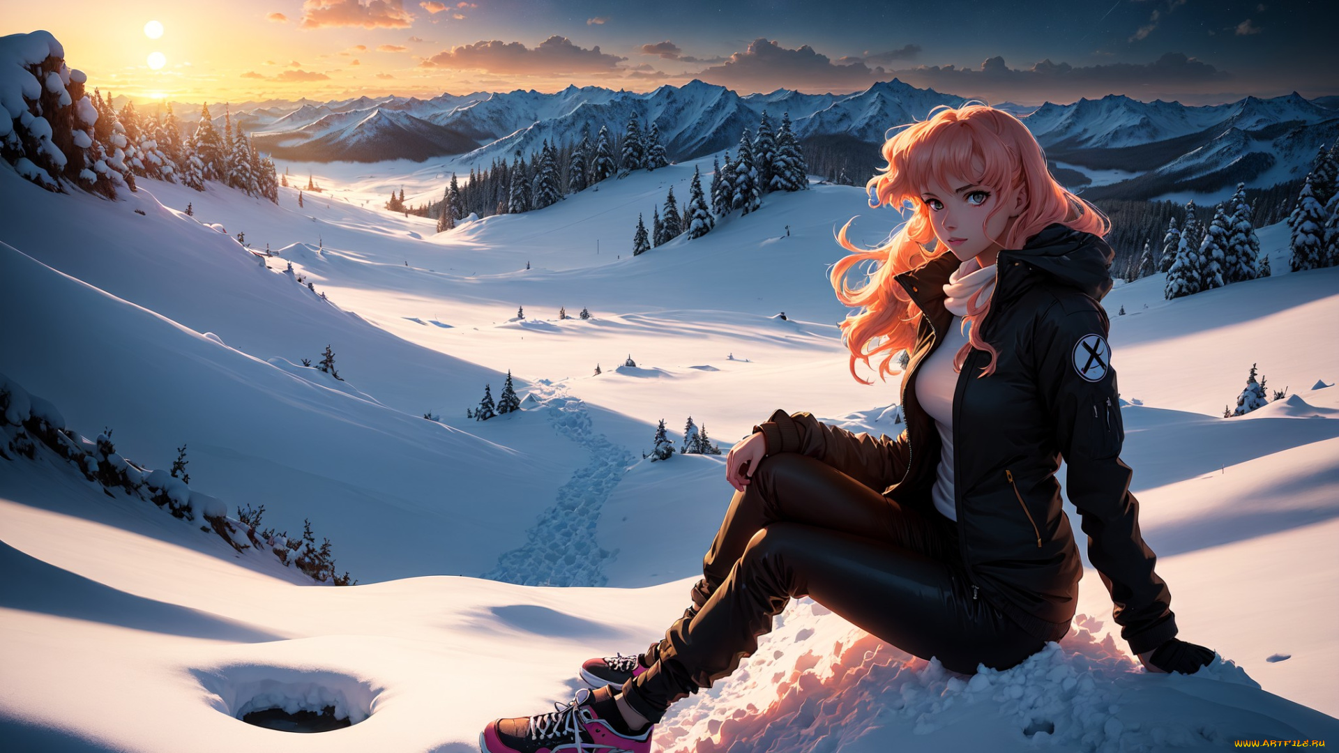 аниме, пейзажи, , природа, нейросети, графика, нейроарт, ai, art, нейронные, сети, рисунки, нейро, искусство