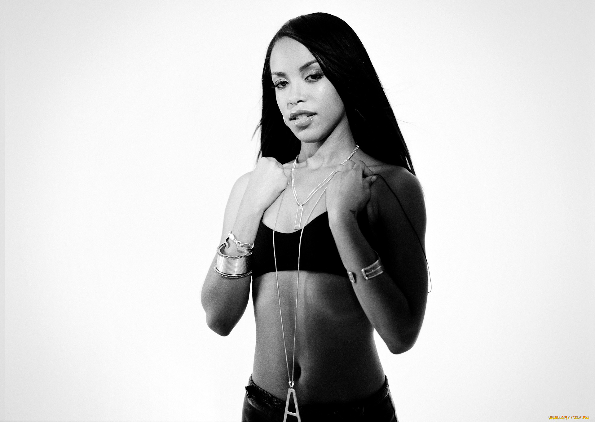 музыка, aaliyah, певица, топ, украшения