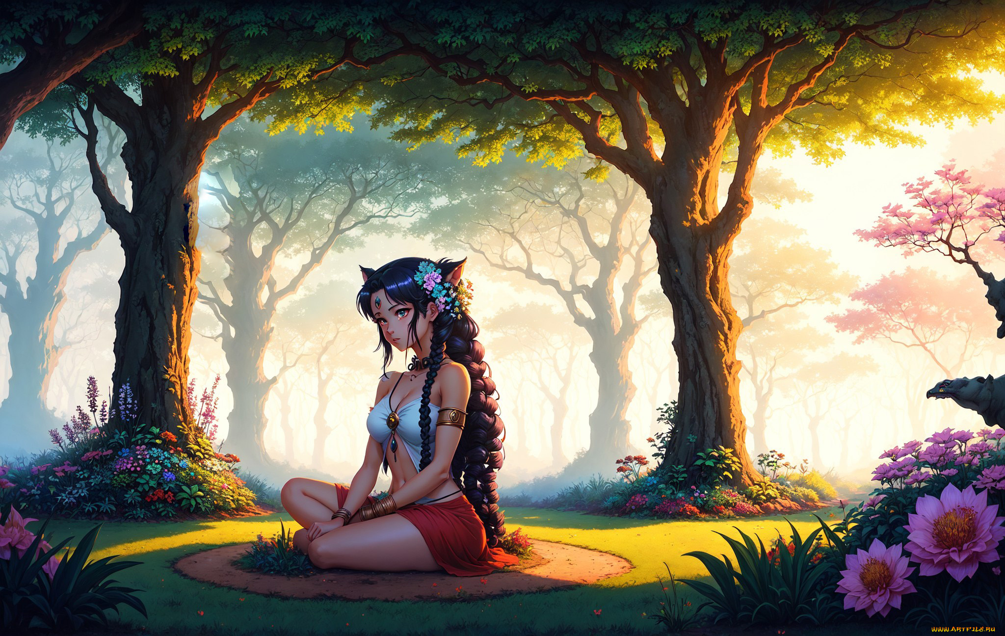 аниме, пейзажи, , природа, нейросети, графика, нейроарт, ai, art, нейронные, сети, рисунки, нейро, искусство