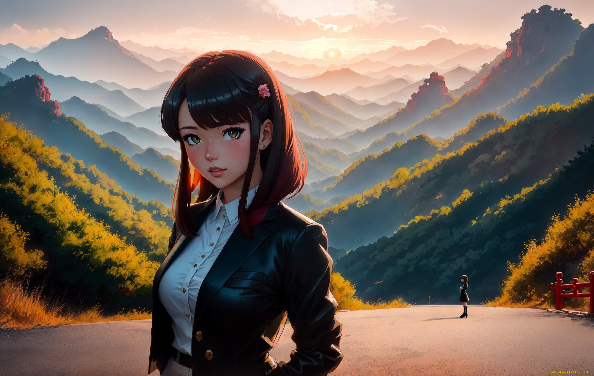 аниме, пейзажи, , природа, нейросети, графика, нейроарт, ai, art, нейронные, сети, рисунки, нейро, искусство