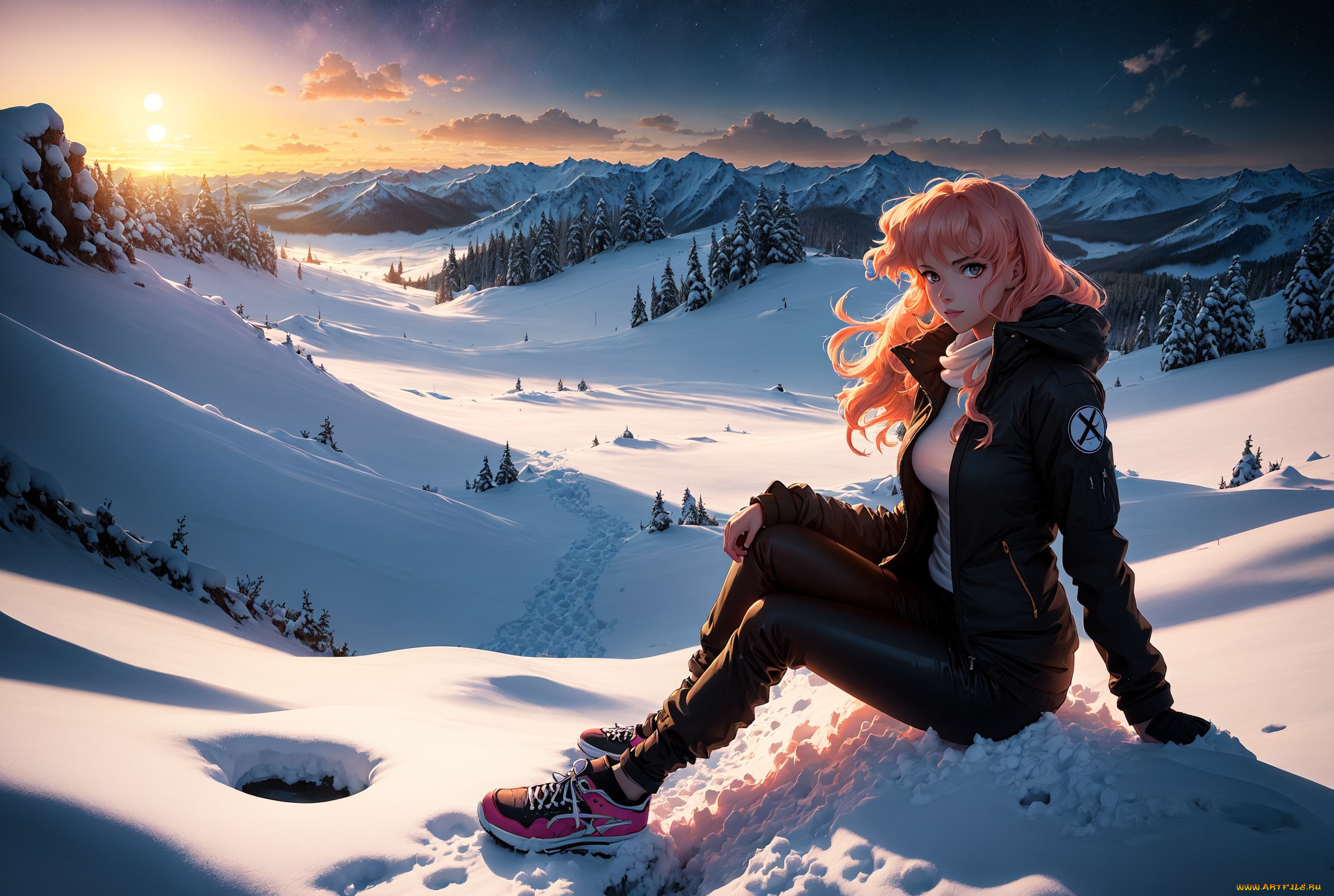 аниме, пейзажи, , природа, нейросети, графика, нейроарт, ai, art, нейронные, сети, рисунки, нейро, искусство