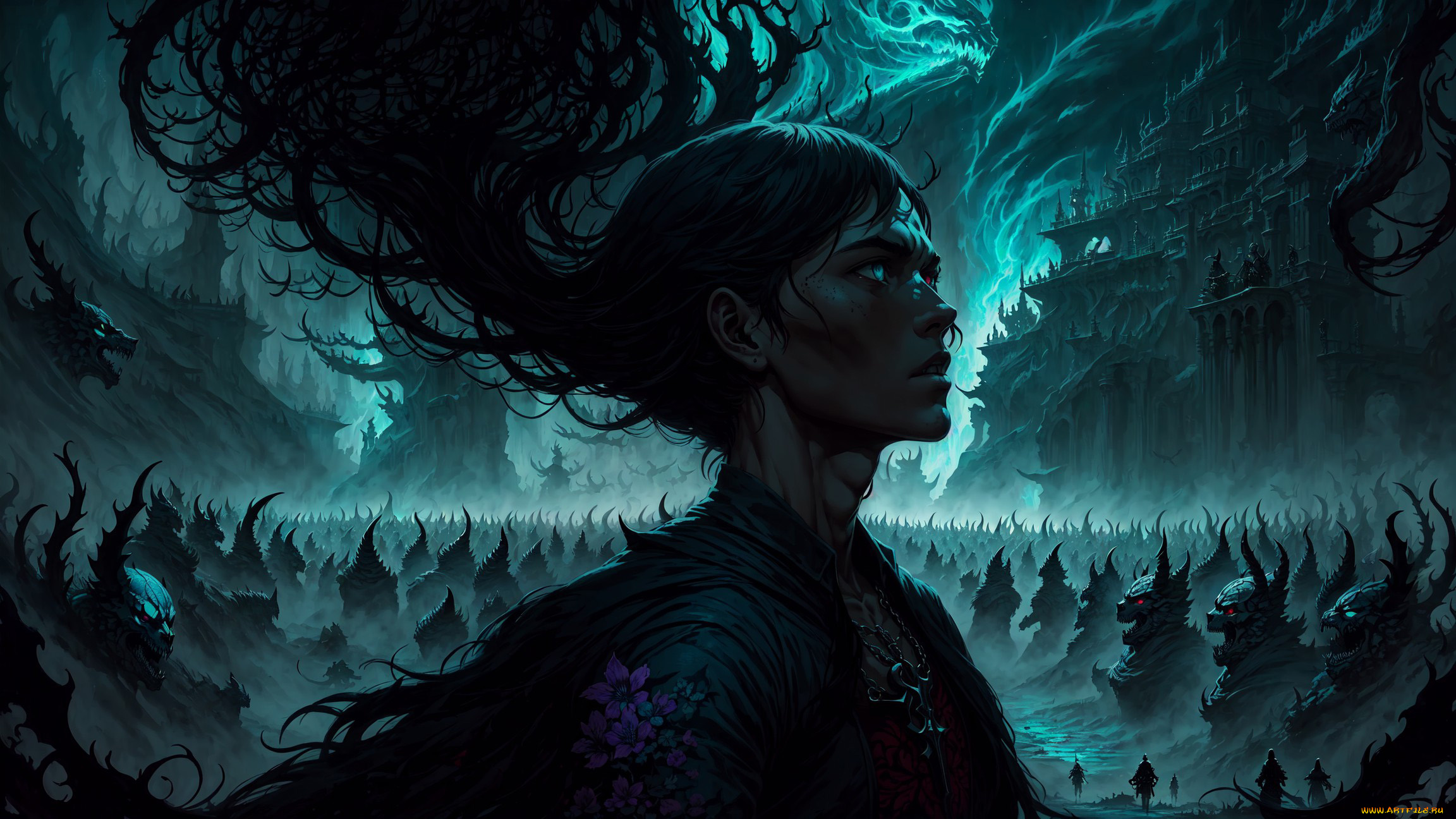 фэнтези, демоны, нейросети, графика, нейроарт, ai, art, нейронные, сети, рисунки, нейро, искусство