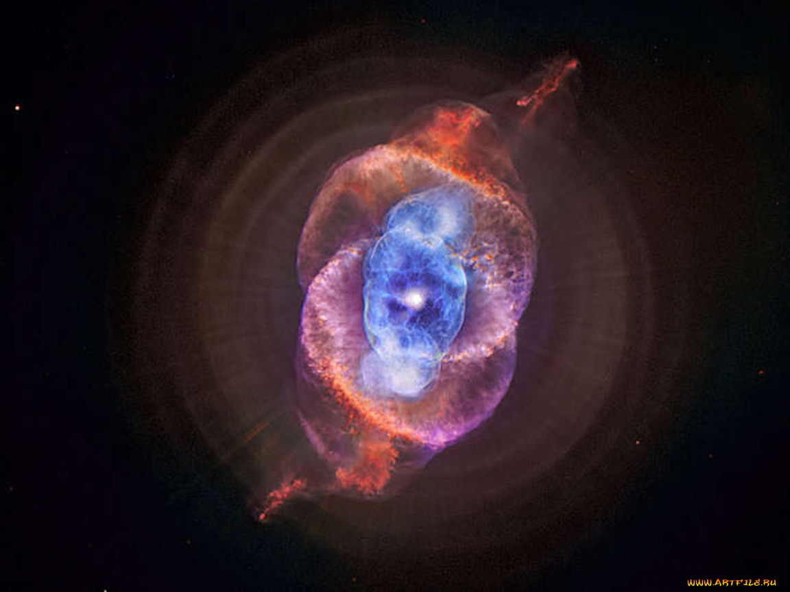 кошачий, глаз, космос, галактики, туманности