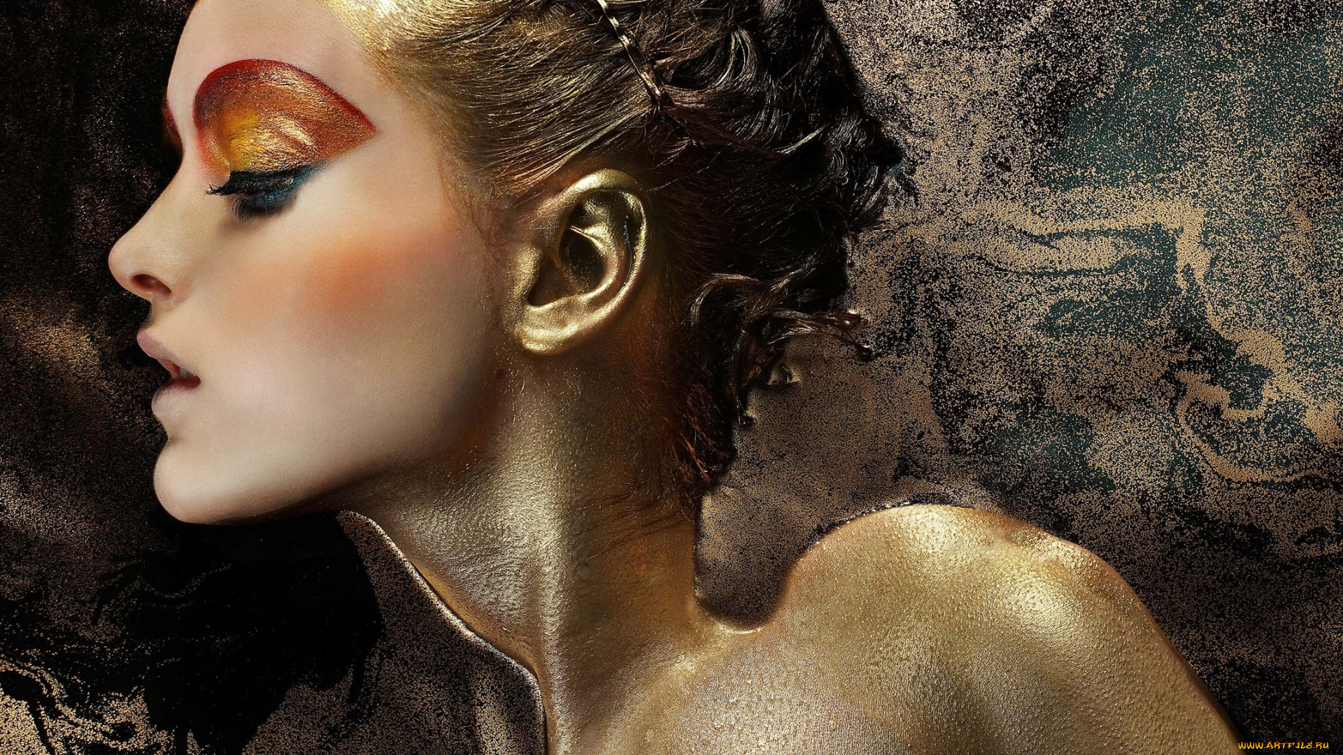 -Unsort, Креатив, девушки, unsort, креатив, макияж, бронзовый