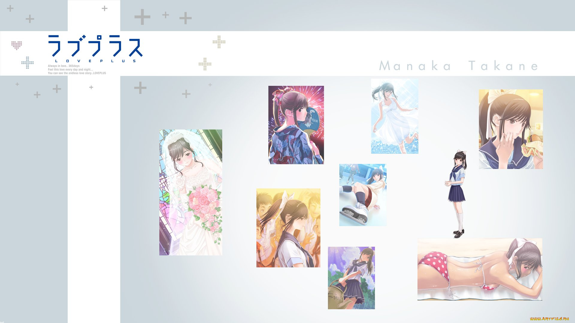 аниме, loveplus, девушки