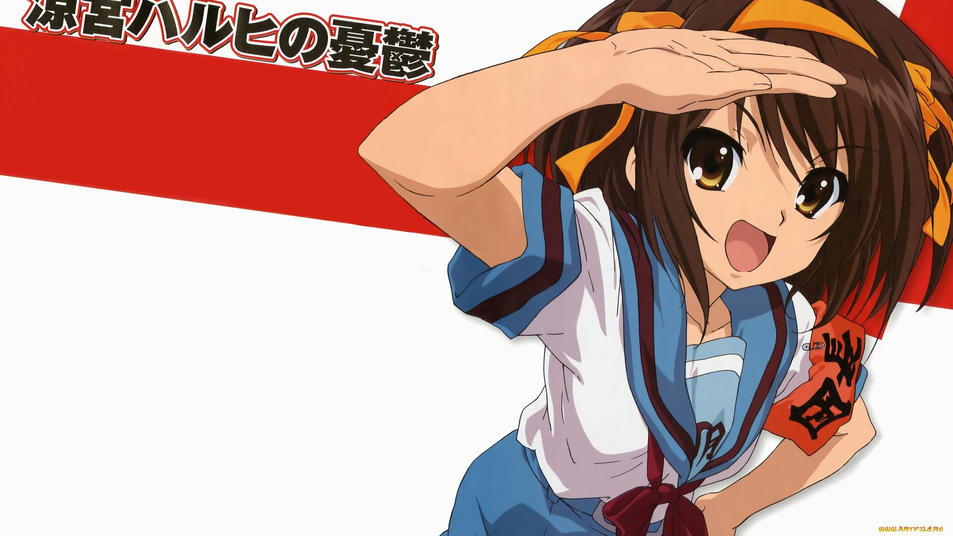 аниме, the, melancholy, of, haruhi, suzumiya, девушка