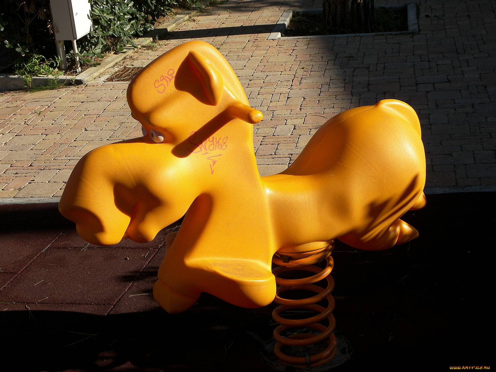 разное, карусели, качели, аттракционы, лошадка