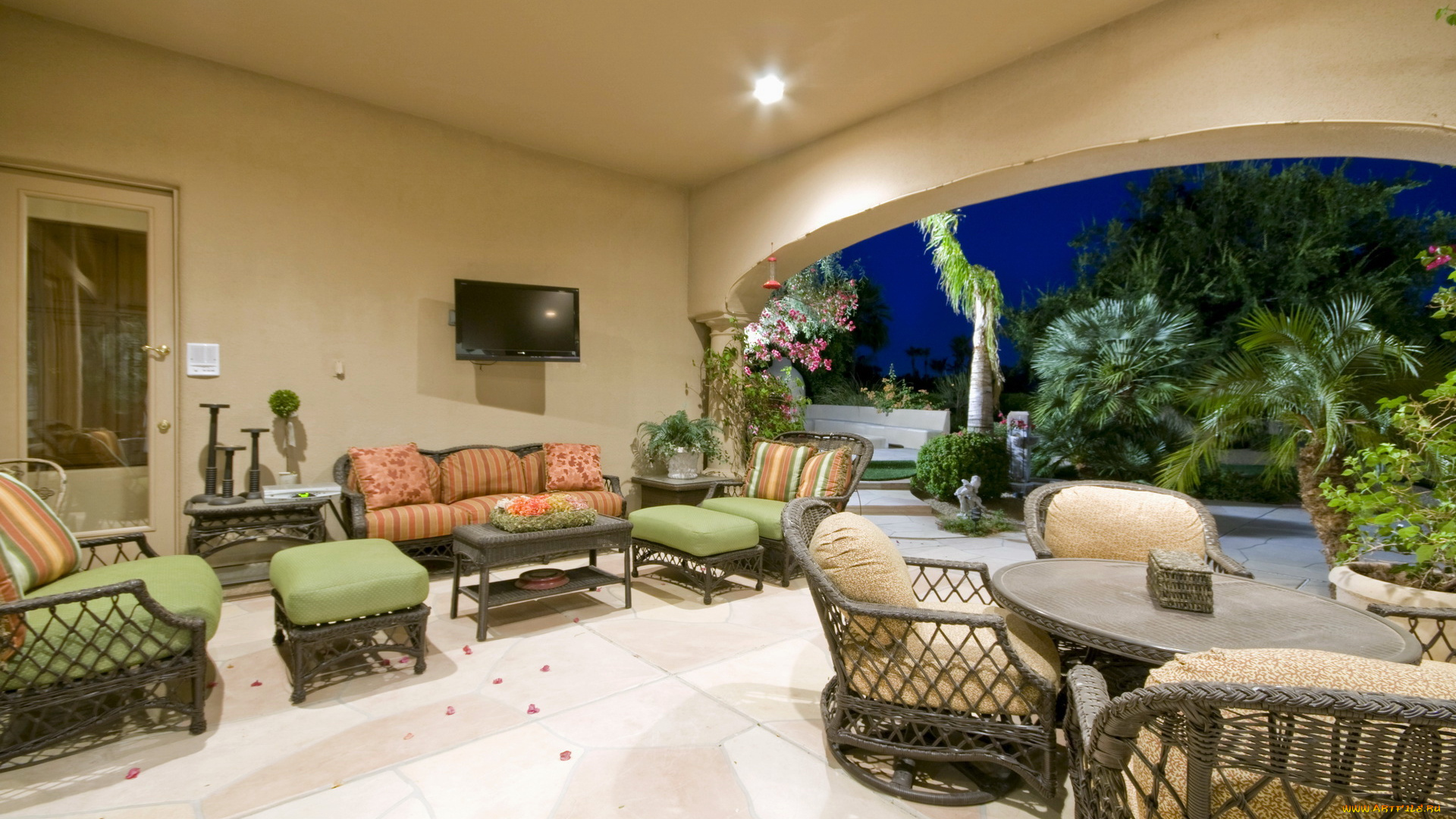 интерьер, веранды, террасы, балконы