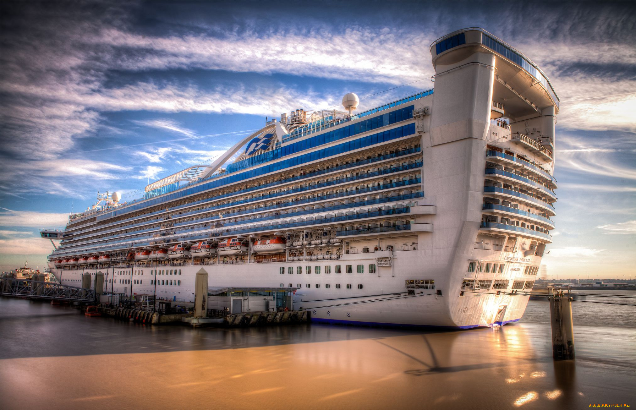 caribbean, princess, корабли, лайнеры