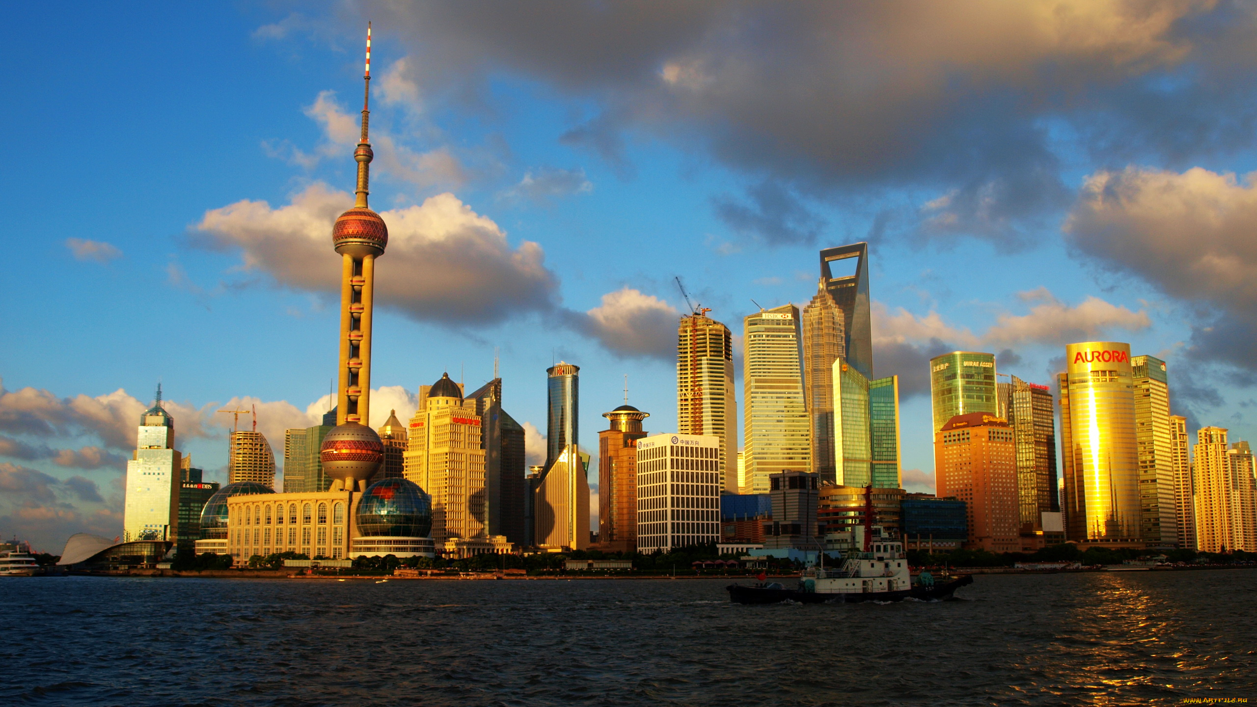 китай, шанхай, города