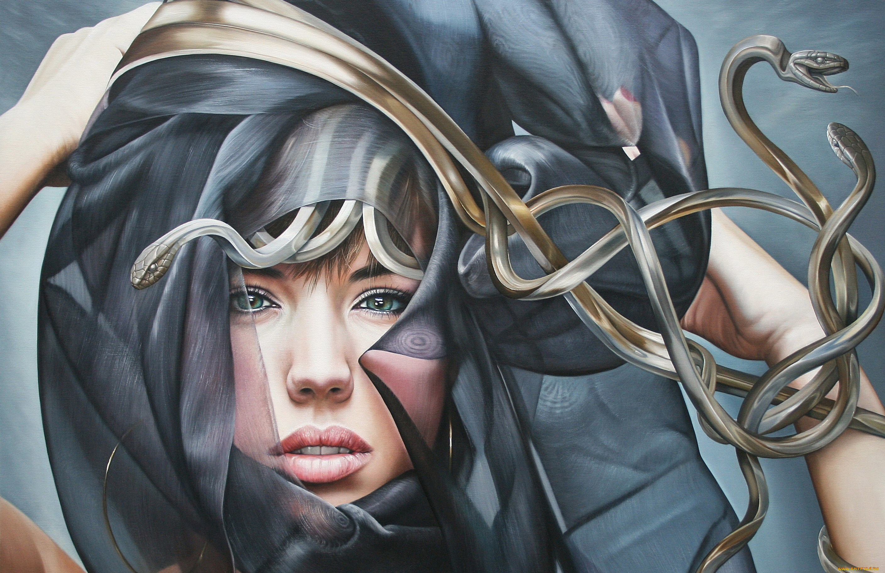 фэнтези, существа, медуза, горгона