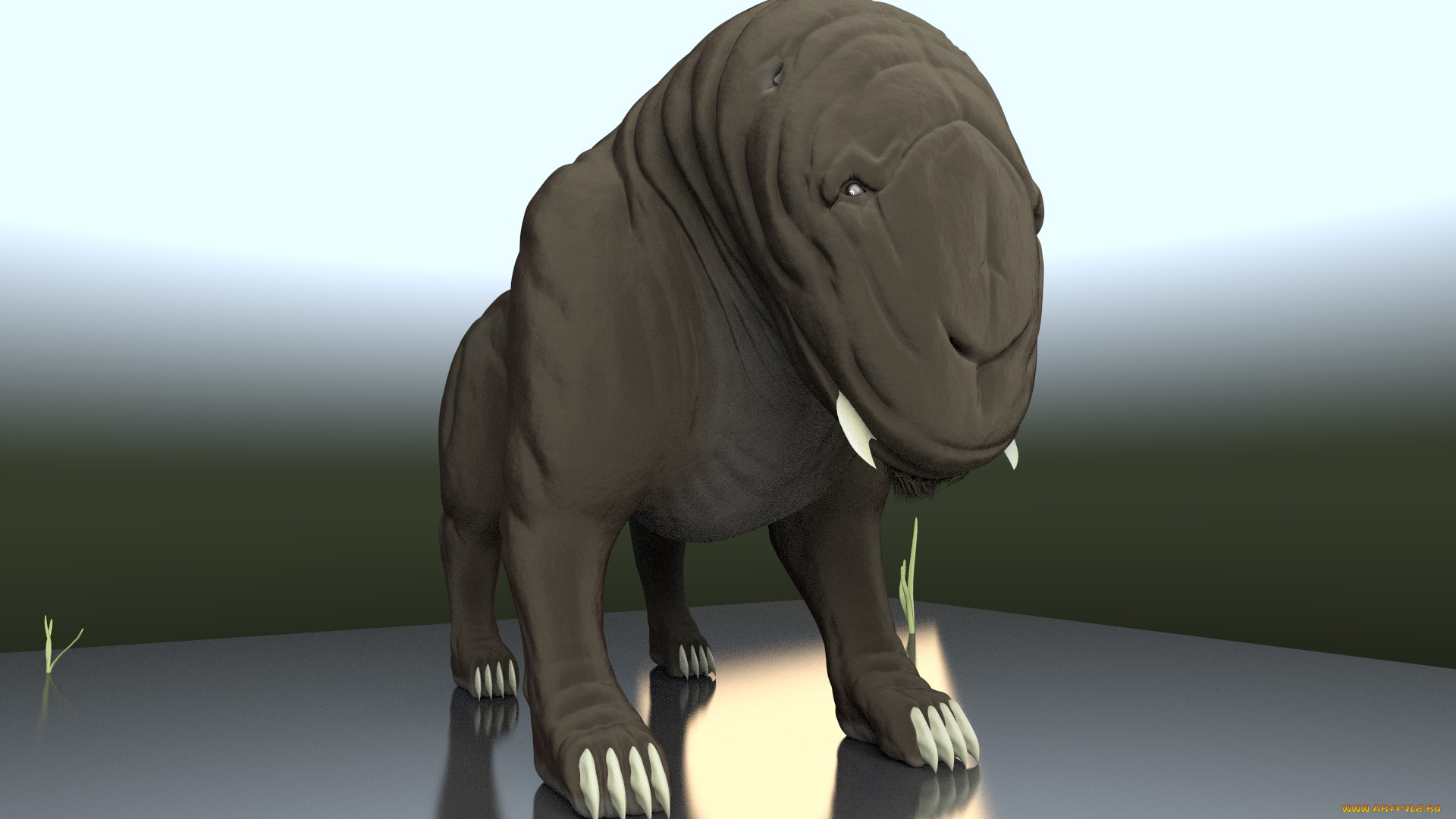 3д, графика, creatures, существа, существо, фон